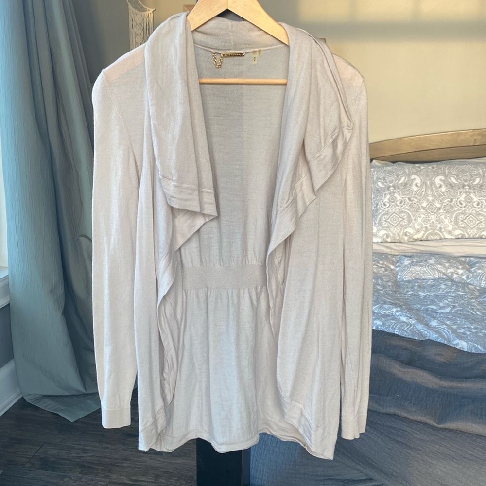 Elie Tahari merino wool light cardigan